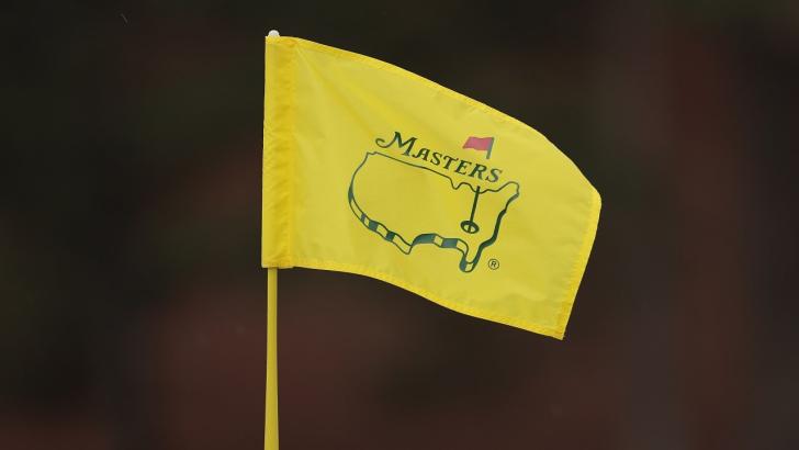 US Masters pin flag at Augusta